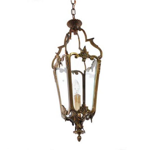 VH23- Antieke Franse Messing Lamp