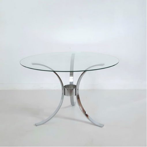 RG37 - Coffee table - chrome plated - glass