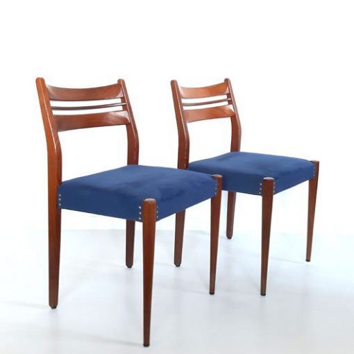 RL42 - Teak stoelen jaren 50 - Eettafelstoelen