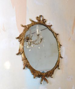 TA45 - Spiegel decoratief - messing jaren 60