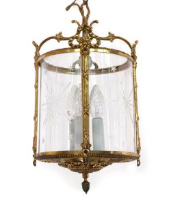 VM48- Antieke Franse Messing Lamp