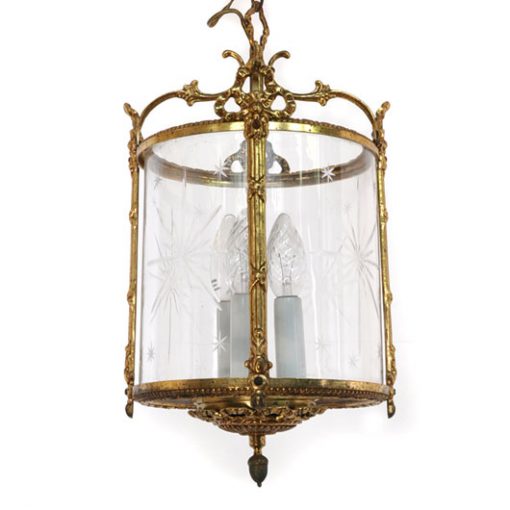 VM48- Antieke Franse Messing Lamp