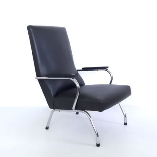 SH50 - Fauteuil jaren 60 -chromen buis meubel