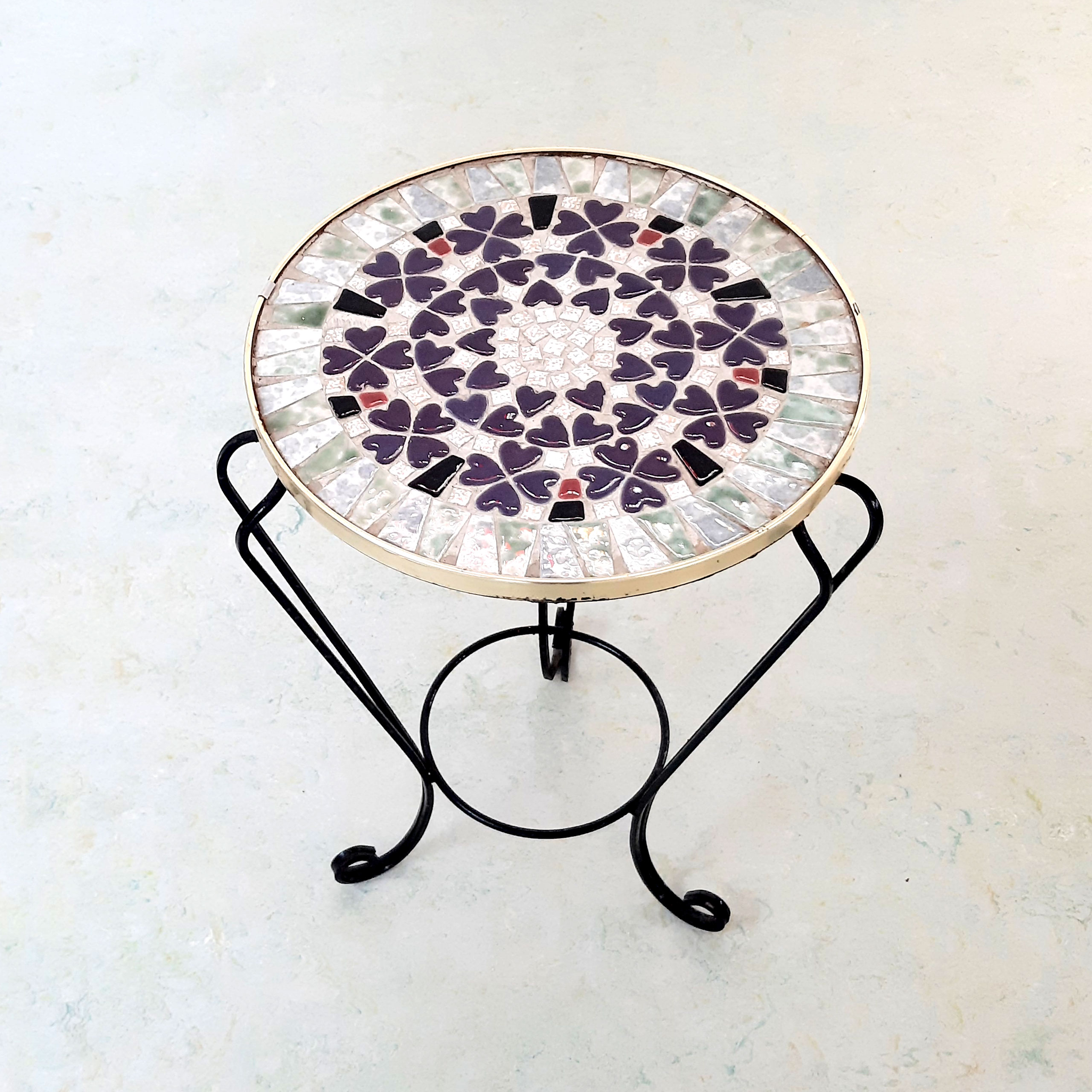 PD17 - Jaren 50 - bijzettafeltje - bloementafeltje