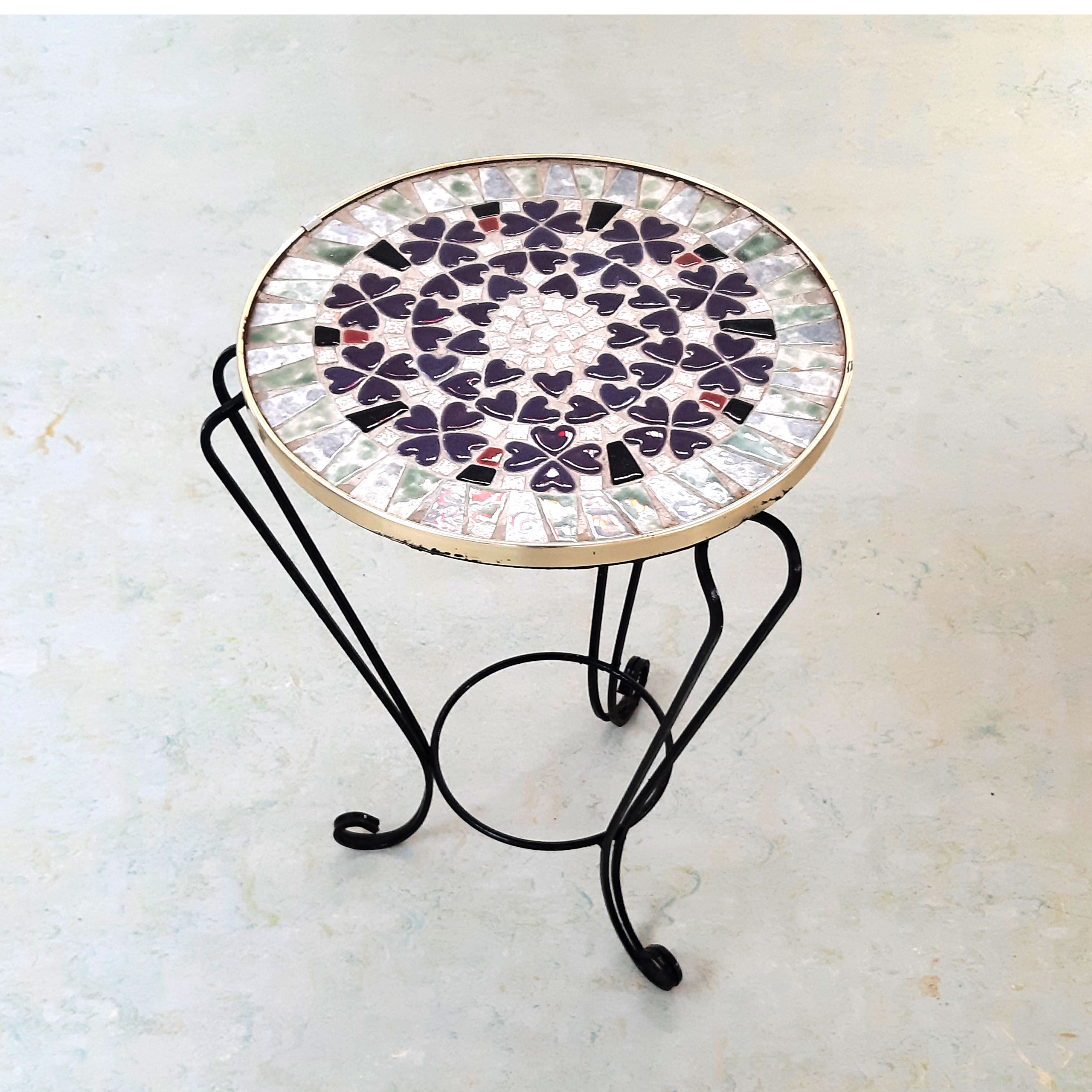 PD17 - Jaren 50 - bijzettafeltje - bloementafeltje