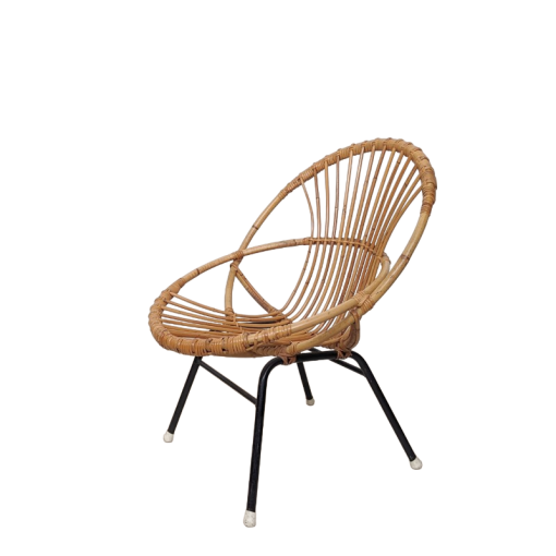 NC38 - Rohé Rotan fauteuil - Jaren 60 - Model 149