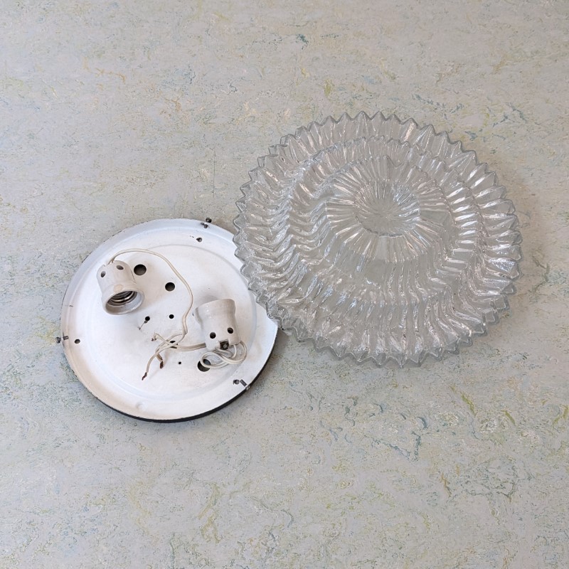 MF46 - Jaren 60 Plafondlamp - West Germany - Limburg Glashutte