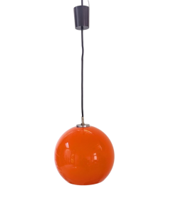 KE42 - Peill-Putzler Oranje Hanglamp 70's - VERKOCHT