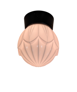 Alternative view of 17. Bakelieten plafondlamp Tulp roze