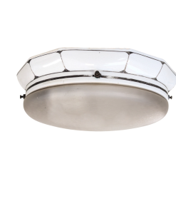 KB38 - Plafondlamp Jaren 20 - Keramiek en glas