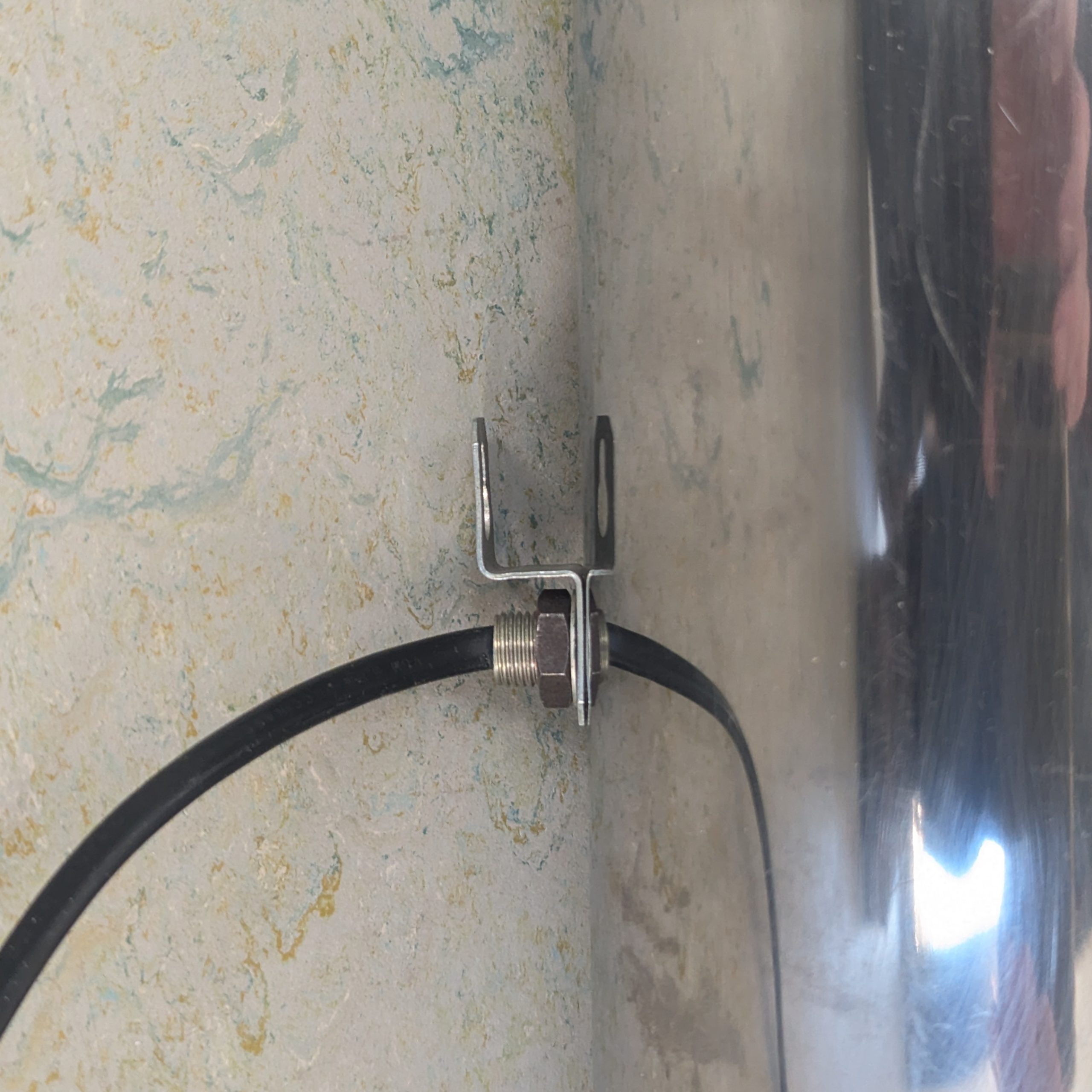 KB31 - Space Age wandlamp - wokkel - VERKOCHT