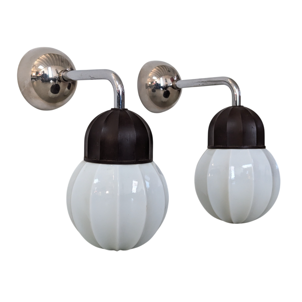 KA49 - Wandlampen - Bakeliet -glas - Art Deco