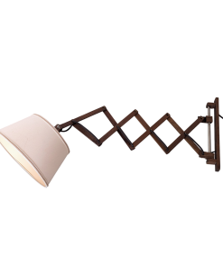 Alternative view of HN33 - Vintage Harmonica Lamp – Schaarlamp – Teak