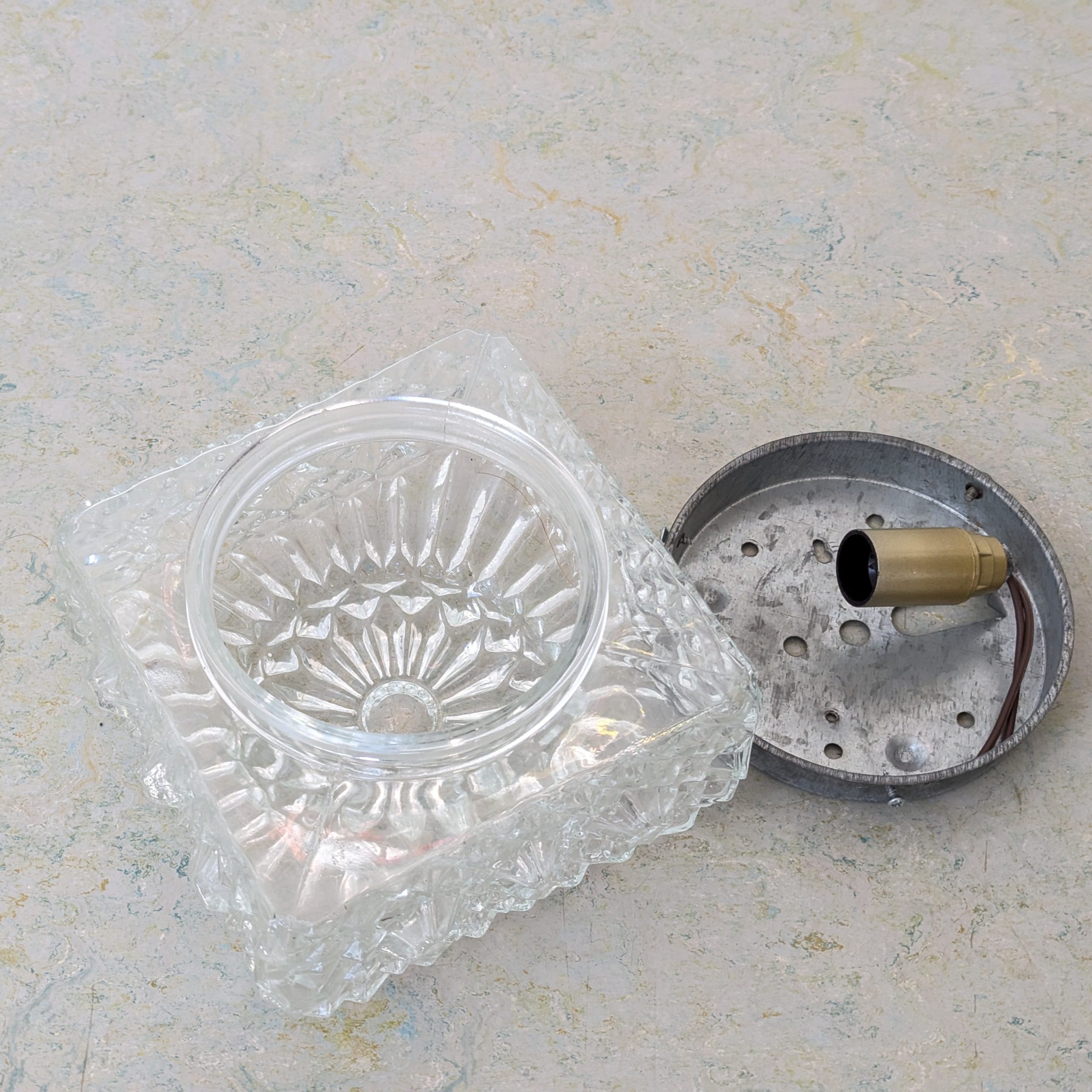 HN38 - Plafondlamp Jaren 60 - Vierkant model