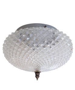 HF35 - Plafondlamp kristal glas - RZB - Jaren 60 - ananasmodel