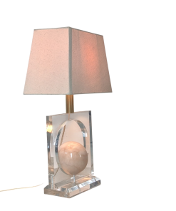 HF40 - Hollywood Regency Tafellamp - Acrylglas - Italy