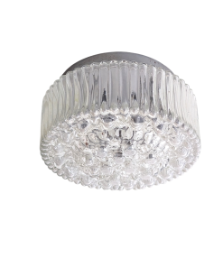 HF42b - Transparant glazen plafondlampen RZB jaren 60/70 - pps