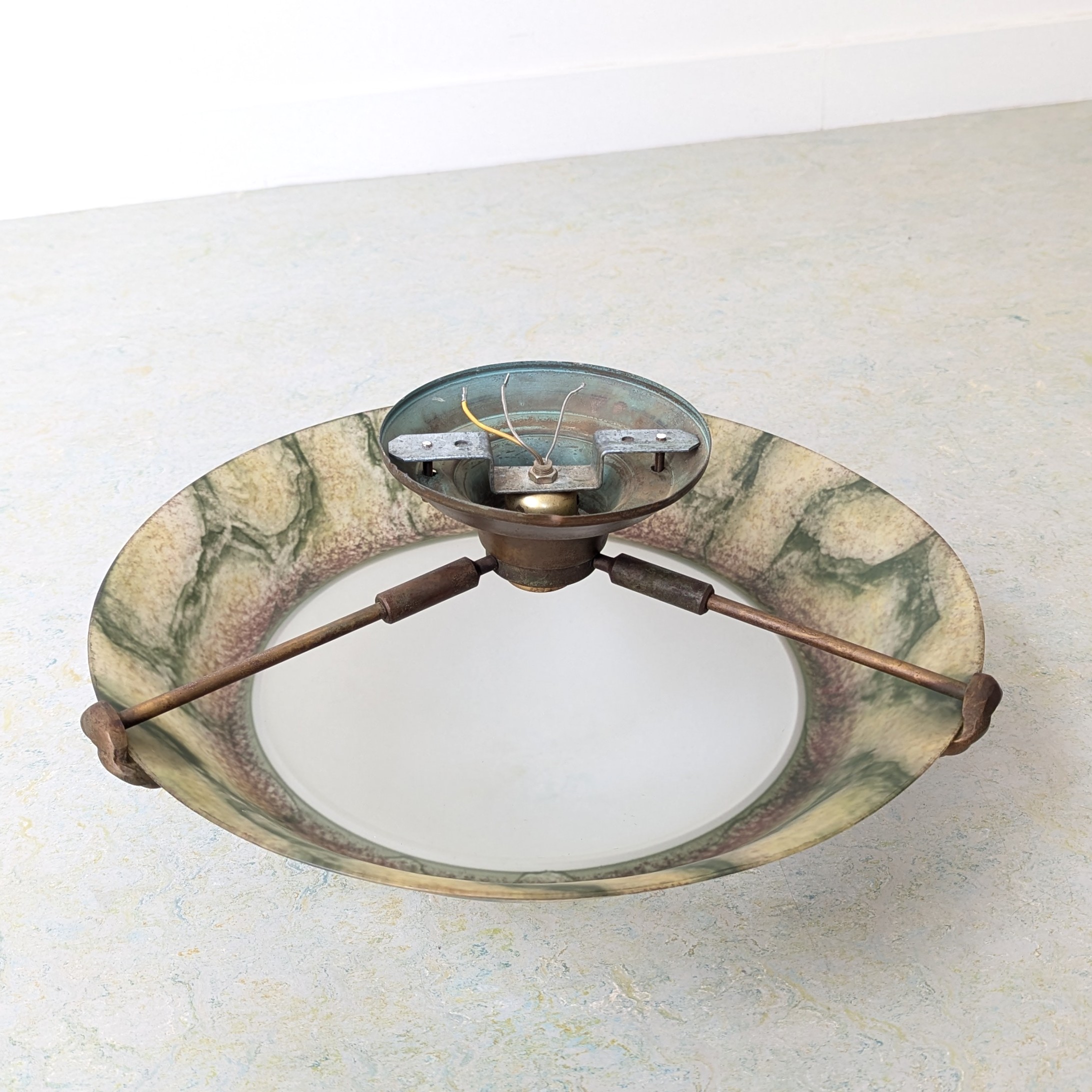 HF30 - Murano plafondlamp Jaren 50