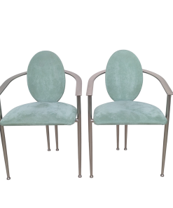 HE50 - Belgo Chrom Memhis stijl Eetkamerstoelen - 4 stuks