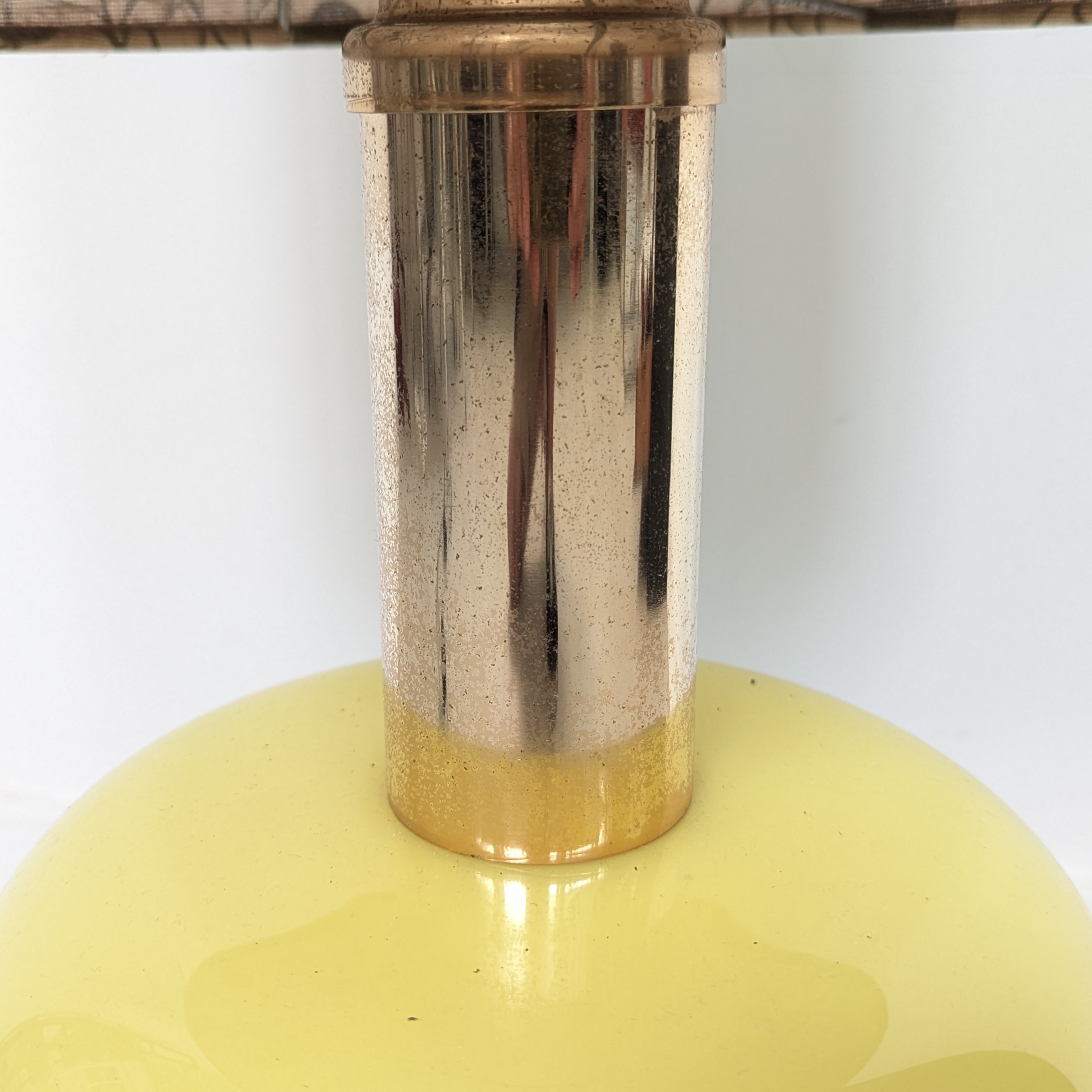 HE42 - Staande lamp Jaren 60/70 - Glas en stof