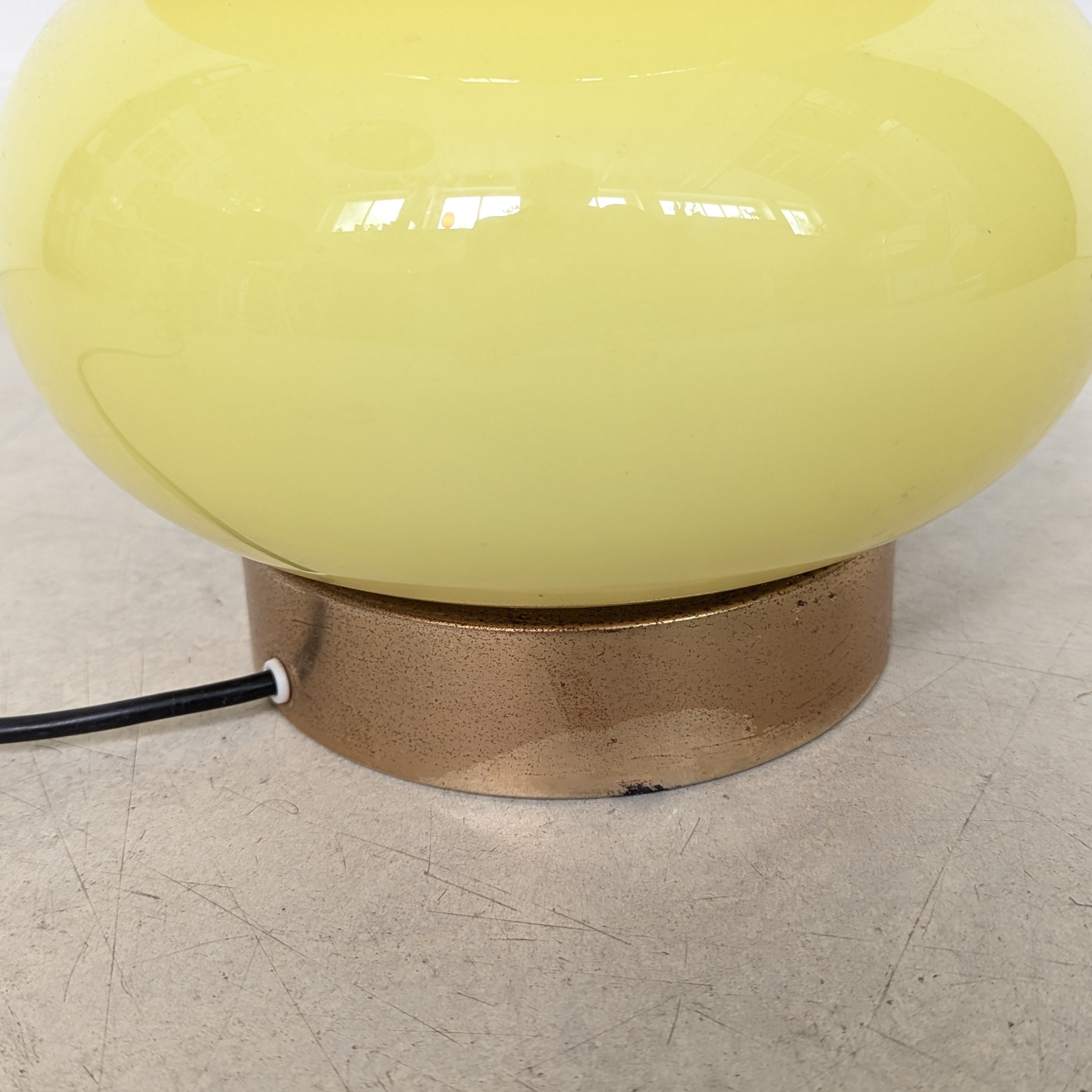 HE42 - Staande lamp Jaren 60/70 - Glas en stof