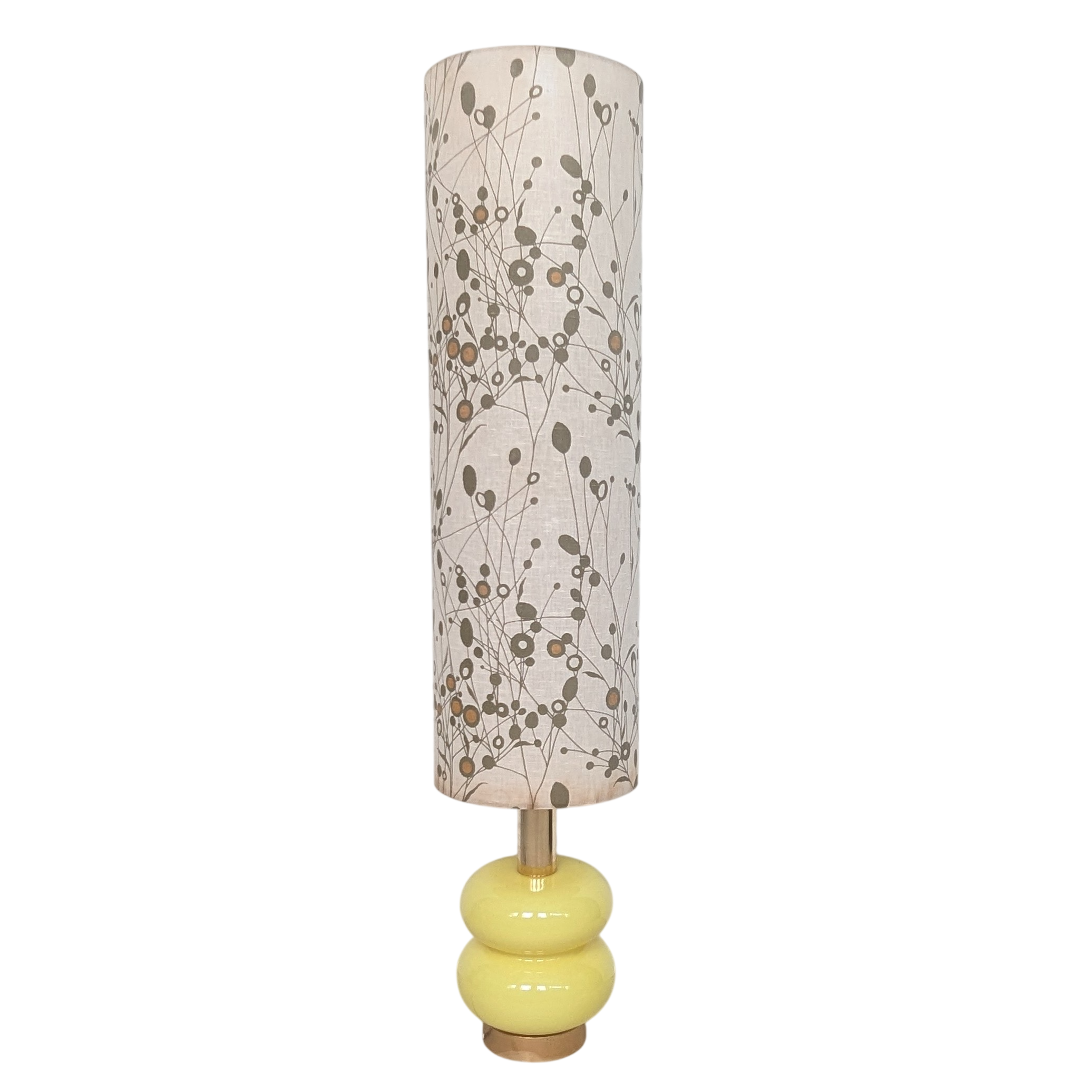 HE42 - Staande lamp Jaren 60/70 - Glas en stof